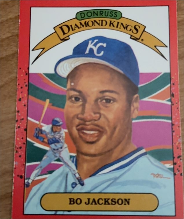 1990 Donruss Diamond Kings #1 Bo Jackson — front