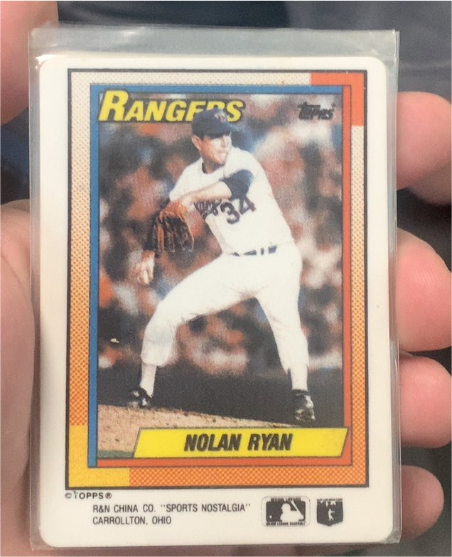 1990 Topps #1 Nolan Ryan Texas Rangers — front