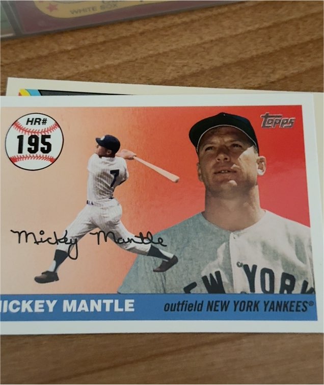 2006 Topps Mickey Mantle Home Run History #MHR195 Mickey Mantle — front