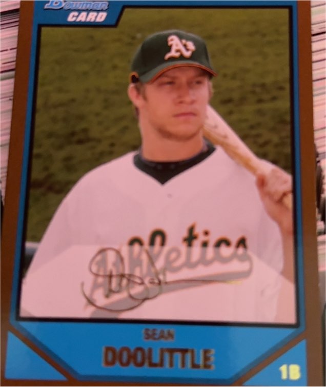 2007 Bowman Draft Picks & Prospects #BDPP50 Sean Doolittle — front