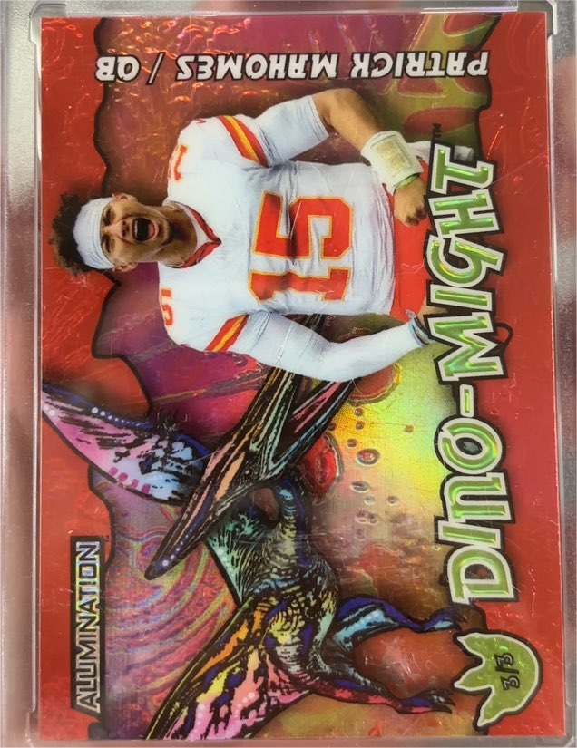 2023 Wild Card Alumination Dino-Might #AD-PM Patrick Mahomes — front