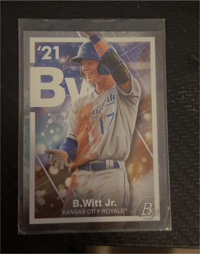 2021 Bowman Platinum #PE-11 Bobby Witt Jr. — front