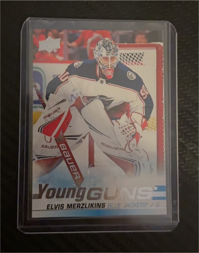 2019-20 Upper Deck Young Guns #466 Elvis Merzlikins — front