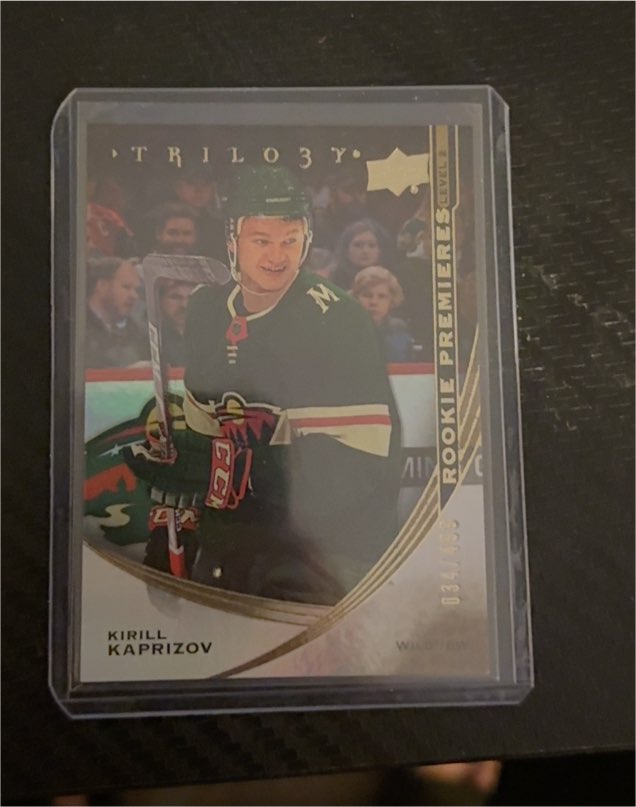 2020-21 Upper Deck Trilogy Rookie Premieres Level 2 Kirill Kaprizov — front