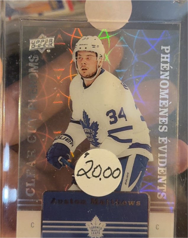 2019-20 Upper Deck Tim Hortons Clear Cut Phenoms #CC-15 Auston Matthews — front