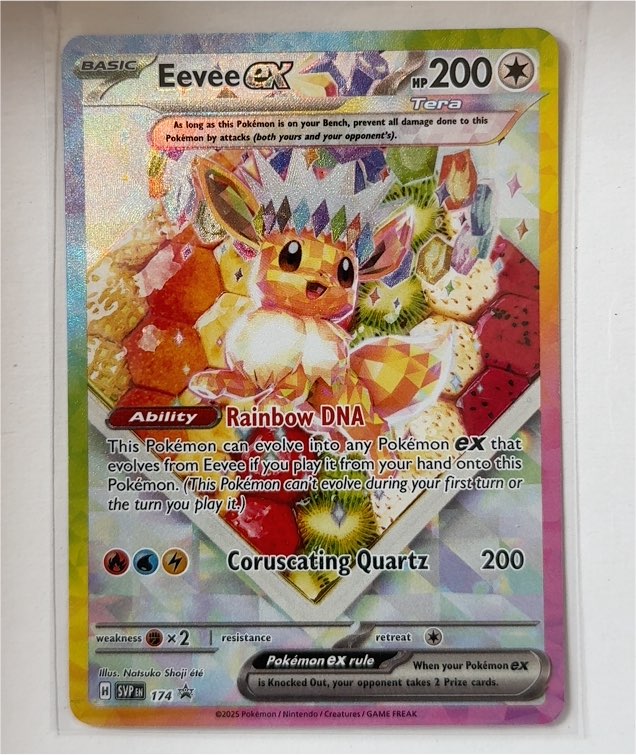2025 Pokémon Prismatic Evolutions #174 Eevee ex — front