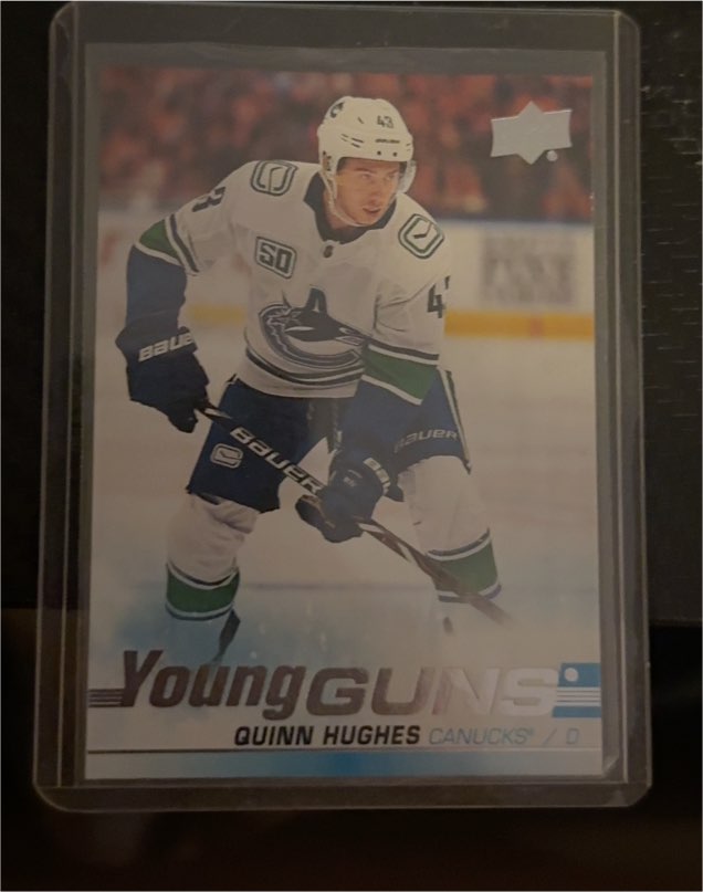 2019-20 Upper Deck Series 1 Young Guns #249 Quinn Hughes — front
