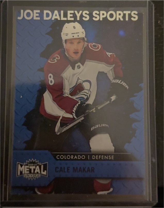 2020-21 Skybox Metal Universe #60 Cale Makar — front