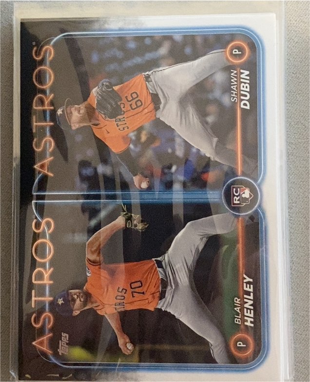 2024 Topps Update #US252 Blair Henley / Shawn Dubin Rookie Card — front