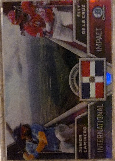 2024 Bowman Chrome #II-15 Junior Caminero / Elly De La Cruz International Impact — front