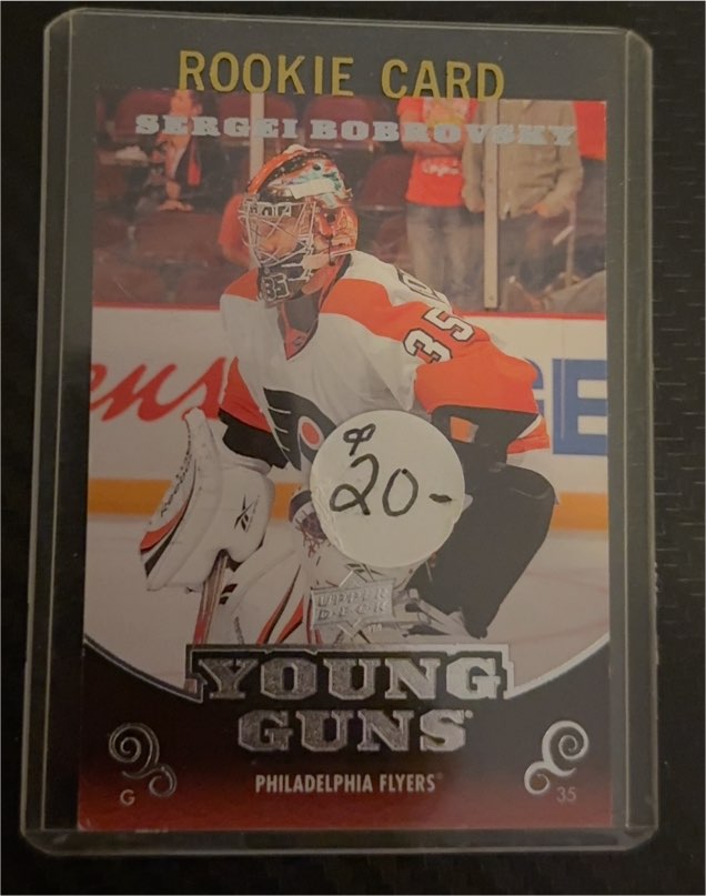 2010-11 Upper Deck Young Guns #35 Sergei Bobrovsky — front