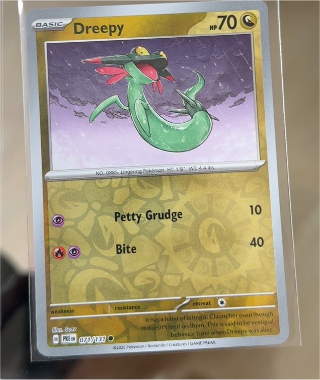2025 Pokémon Scarlet & Violet Prismatic Evolutions #071 Dreepy — front