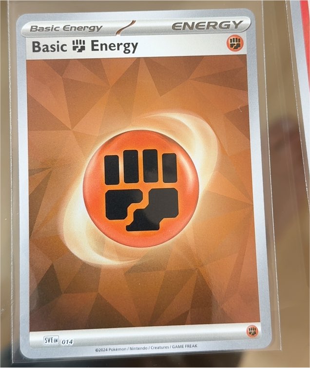 2024 Pokémon SVE 014 Basic Fighting Energy — front