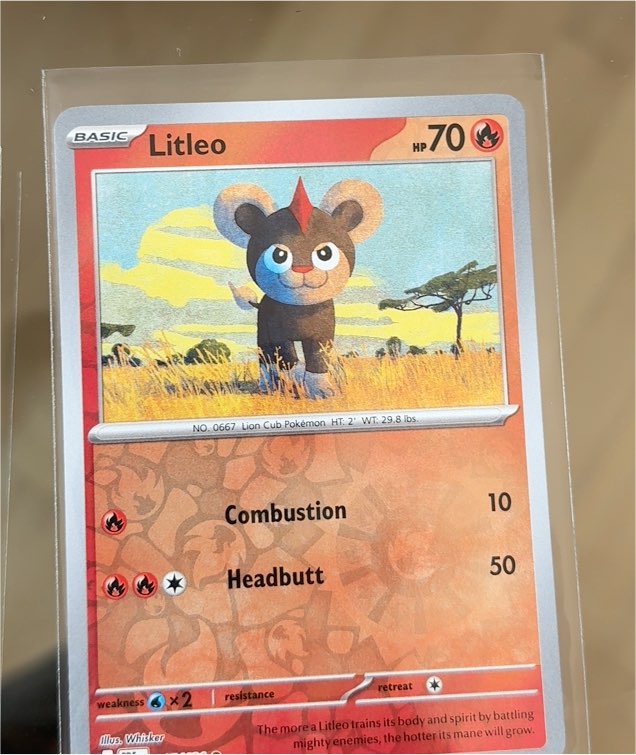 2025 Pokémon TCG Prismatic Evolutions #015 Litleo — front
