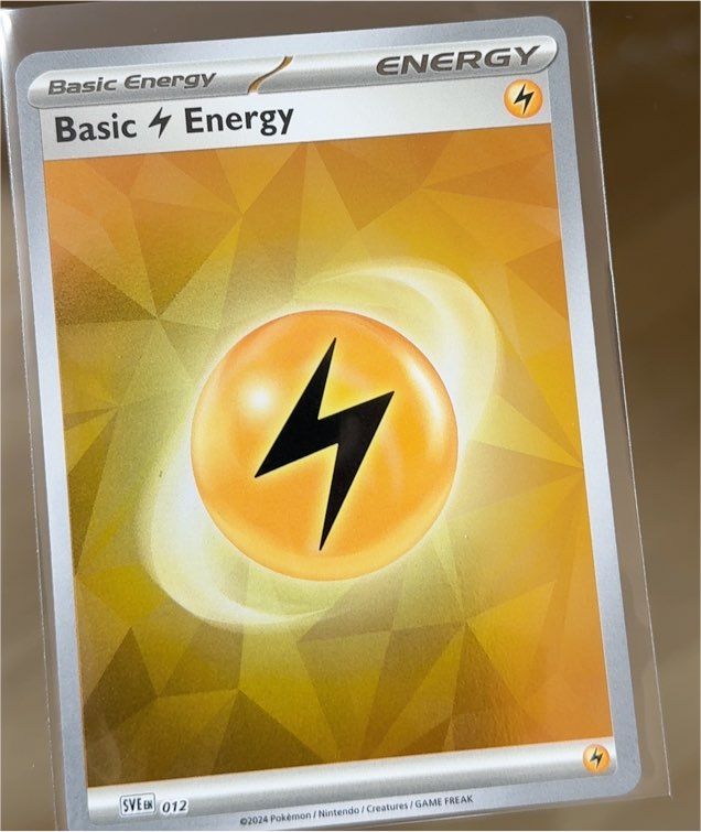 2024 Pokémon Scarlet & Violet Prismatic Evolutions #012 Basic Lightning Energy — front