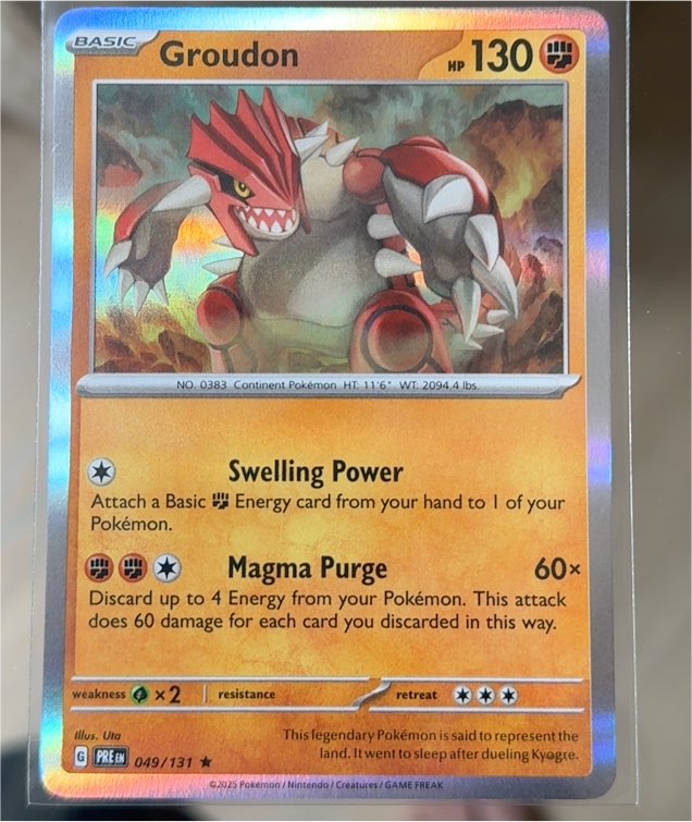 2025 Pokémon #049 Groudon — front