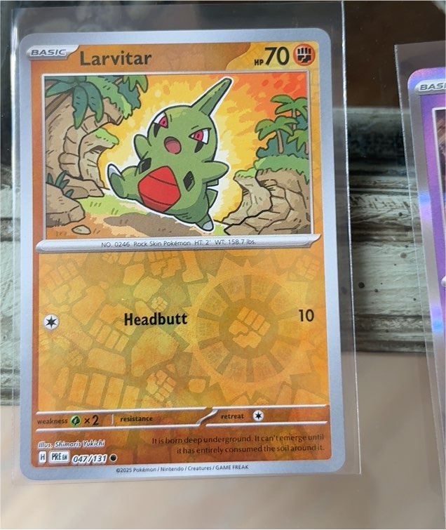 2025 Pokémon #047 Larvitar — front
