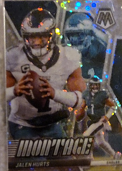 2023 Panini Mosaic Montage #M-5 Jalen Hurts — front
