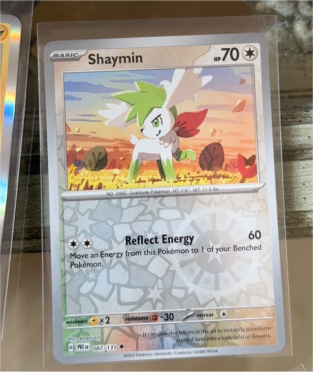 2025 Pokémon Prismatic Evolutions #087 Shaymin — front