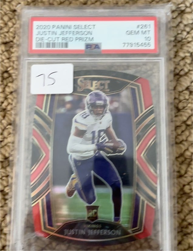 2020 Panini Select #261 Justin Jefferson — front