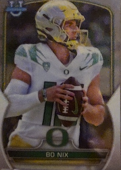 2022 Bowman University Chrome #61 Bo Nix — front