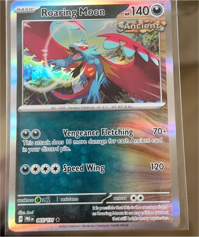 2025 Pokémon Temporal Forces #109 Roaring Moon — front