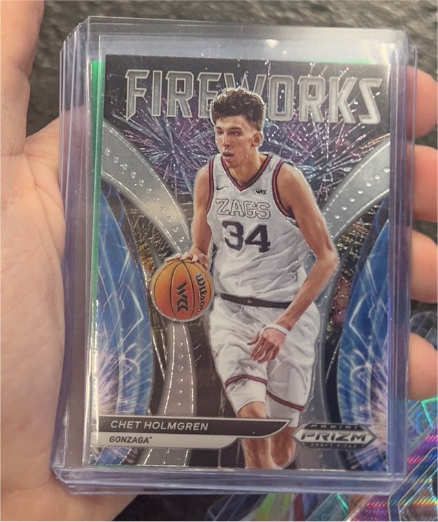 2022 Panini Prizm Draft Picks Fireworks #FW-CH Chet Holmgren — front