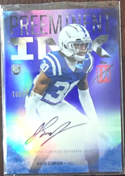 2024 Topps Signature Class Preeminent Ink #PI-JSI Jaylin Simpson — front