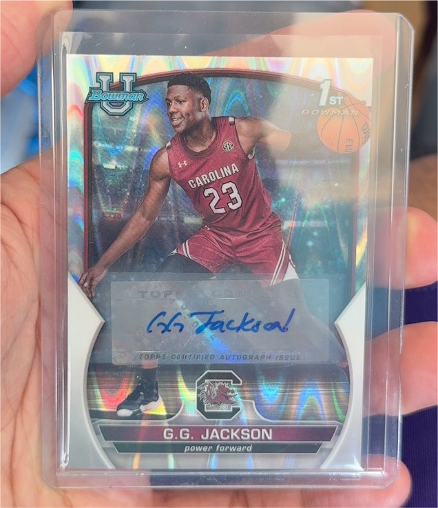 2022 Bowman University Chrome Prospect Autographs #34 G.G. Jackson — front