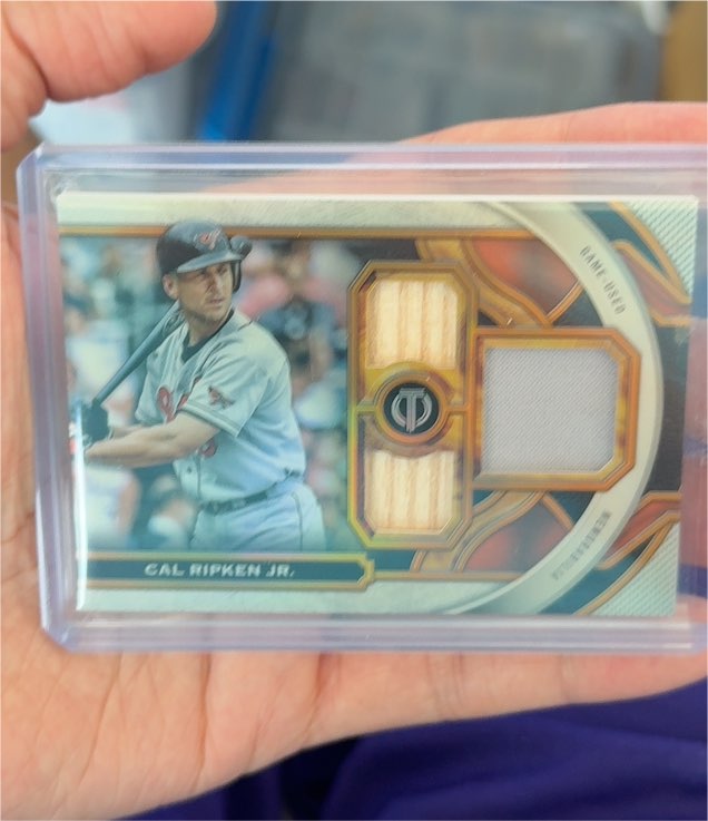 2023 Topps Tribute Triple Relic Cal Ripken Jr. — front