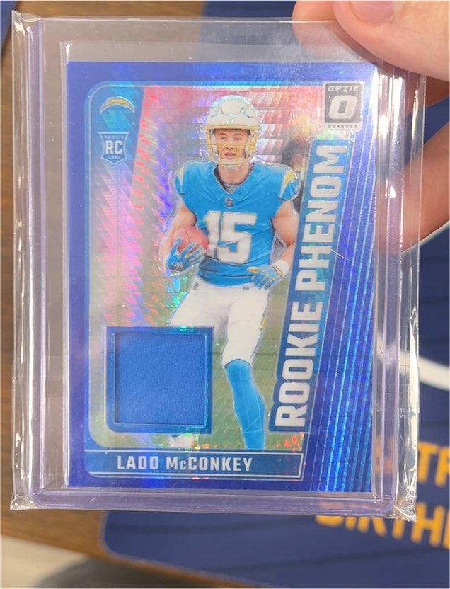 2024 Panini Donruss Optic #RPB-LMY Ladd McConkey Rookie Phenom Patch — front