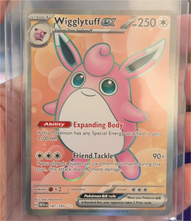 2023 Pokémon Scarlet & Violet 151 #187/165 Wigglytuff ex — front