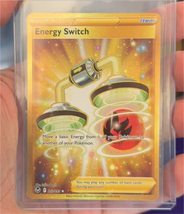 2022 Pokémon Sword & Shield Silver Tempest #212/195 Energy Switch — front