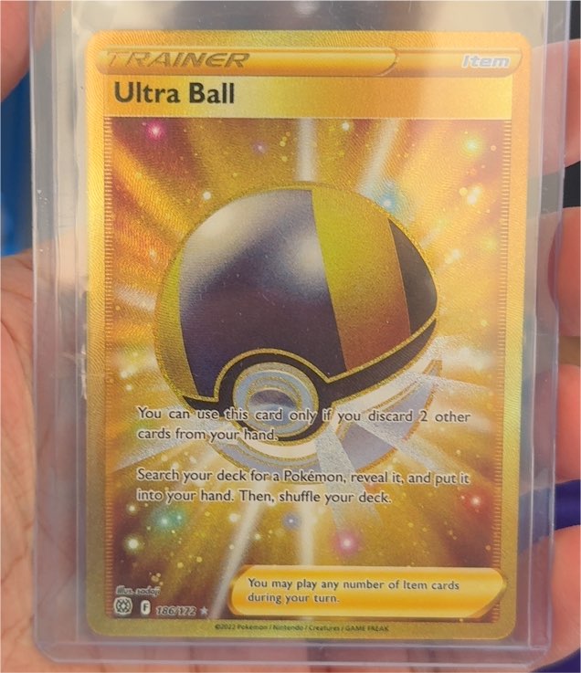2022 Pokémon TCG Brilliant Stars #186/172 Ultra Ball — front