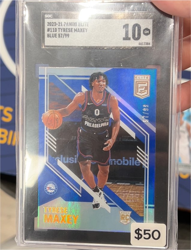 2020-21 Panini Elite #110 Tyrese Maxey — front