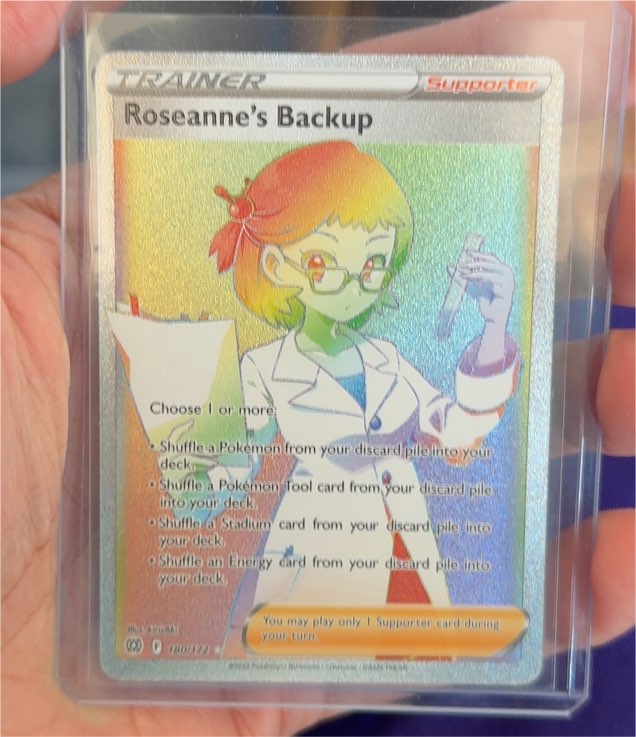 2022 Pokémon TCG Brilliant Stars #180 Roseanne's Backup — front