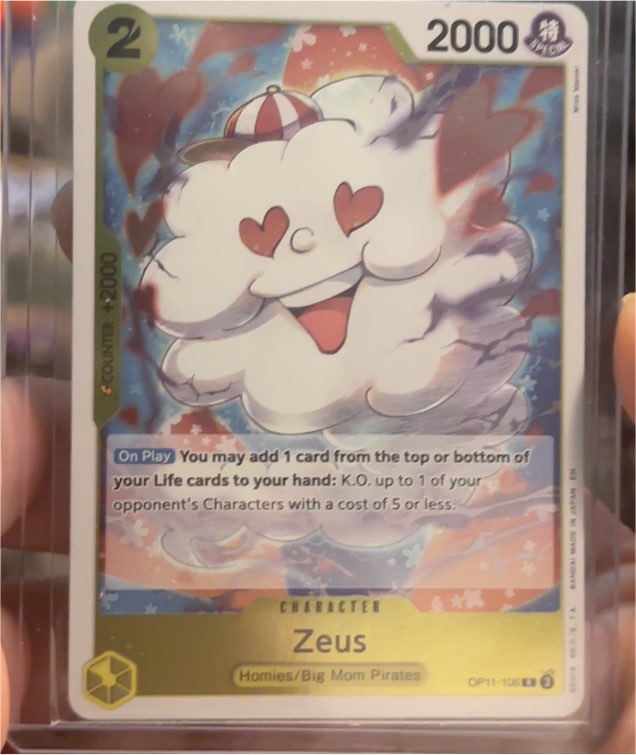 One Piece CCG OP11-106 Zeus — front