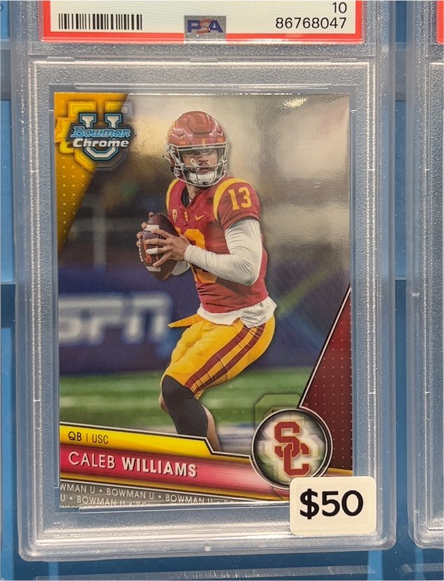 2023 Bowman Chrome University #1 Caleb Williams — front