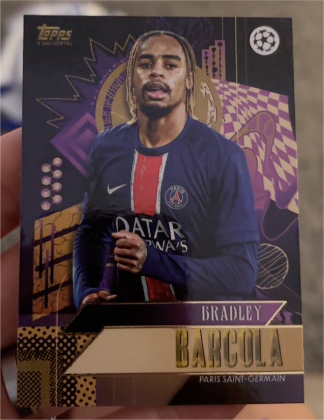 2024 Topps x Walkertkl Bradley Barcola — front