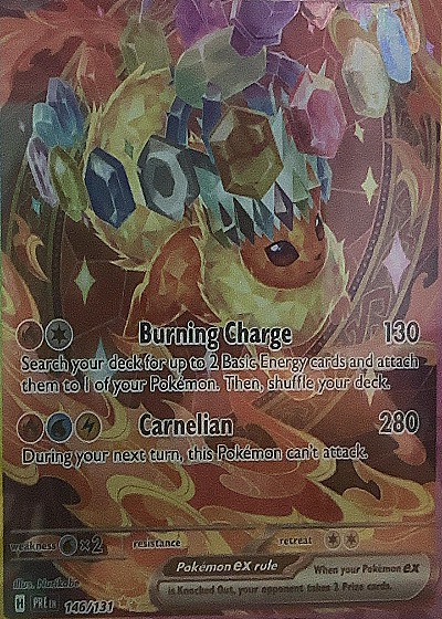 Flareon ex 146/131 Prismatic Evolutions Holo — front