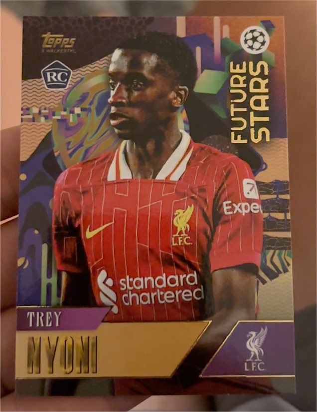 2024-25 Topps Gold UEFA Champions League #Trey Nyoni Future Stars Rookie — front
