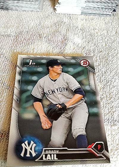 2016 Bowman Prospects Brady Lail — front