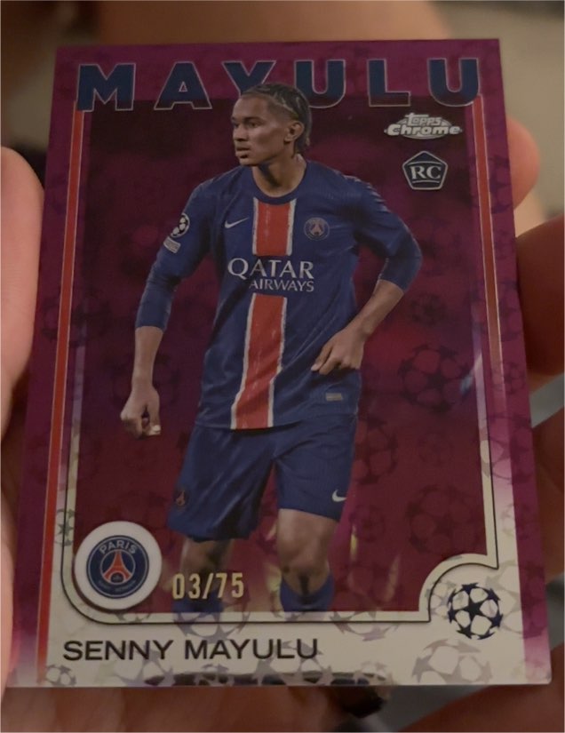 2024-25 Topps Chrome UEFA #173 Senny Mayulu — front