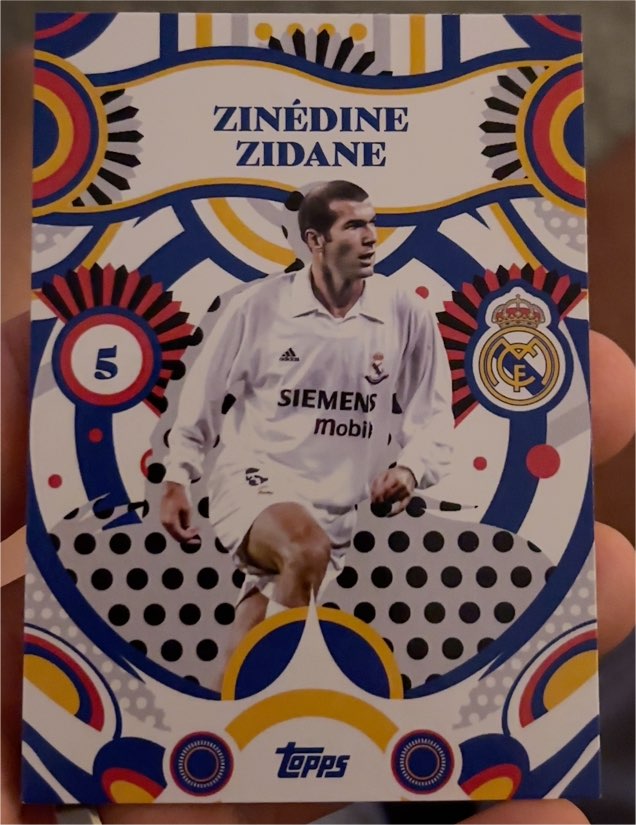 2025 Topps #5 Zinédine Zidane — front