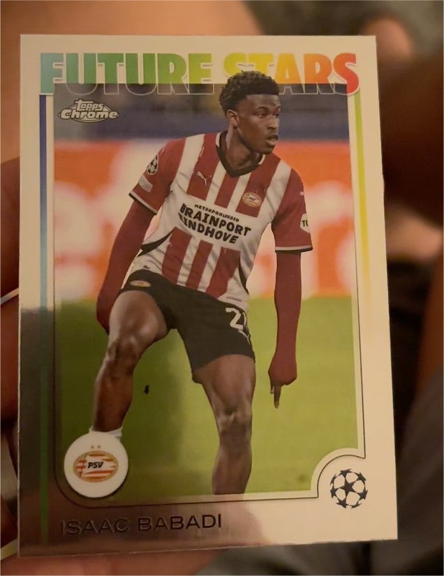 2024-25 Topps Chrome UEFA Club Competitions Future Stars #194 Isaac Babadi — front