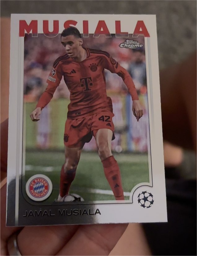2024-25 Topps Chrome UEFA Club Competitions #42 Jamal Musiala — front