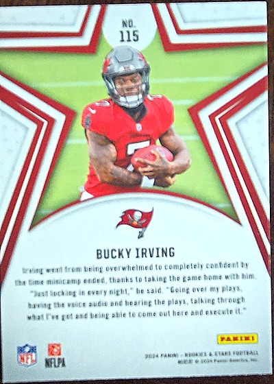 2024 Panini Rookies & Stars #115 Bucky Irving — front