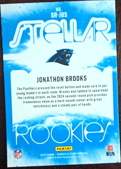 2024 Panini Rookies & Stars Stellar Rookies Silver #SR-JBS Jonathon Brooks — front