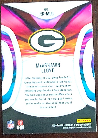 2024 Panini Rookies & Stars Rookie Rush #RR-MLD Marshawn Lloyd — front