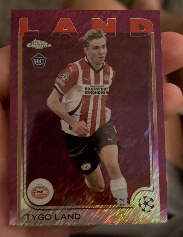 2024-25 Topps Chrome UEFA Club Competitions #120 Tygo Land — front